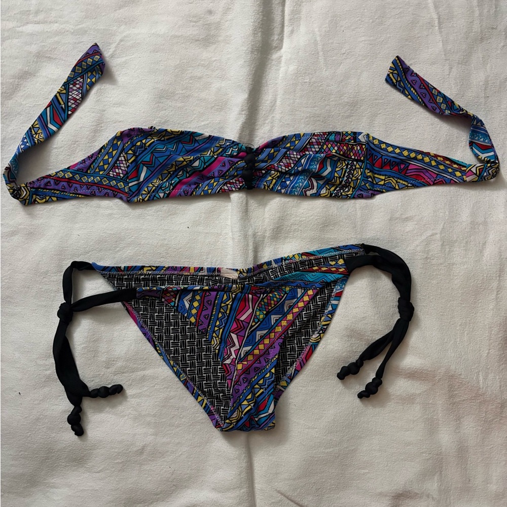 Target Multicolor Patterned Bikini